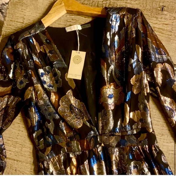 Ramy Brook Lurex Metallic Jacquard Shaina Dress. - Picture 5 of 11